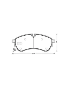 Kit de plaquettes de frein, frein à disque MGA Ref : 1287