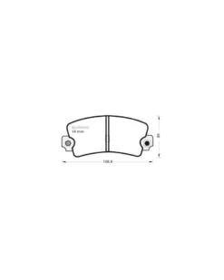 Kit de plaquettes de frein, frein à disque MGA Ref : 66