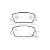 Kit de plaquettes de frein, frein à disque MGA Ref : 1137