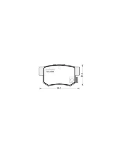 Kit de plaquettes de frein, frein à disque MGA Ref : 380