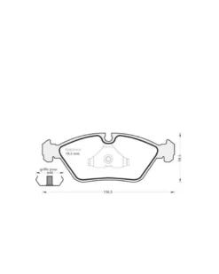 Kit de plaquettes de frein, frein à disque MGA Ref : 381