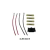 Kit réparation câbles relais ventilateur intérieur, adaptable Fiat, Stellantis, PSA - 3RG