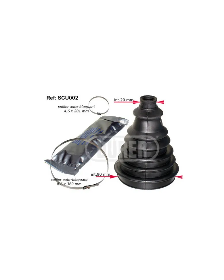 Kit soufflet de cardan Universel pour voiture de 60 à 100 mm