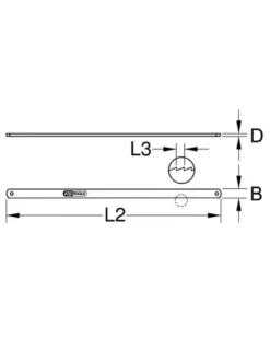 Lame de scie, main bi-métal, 8 dents, 10 pcs, (129.6620/8) - KS Tools