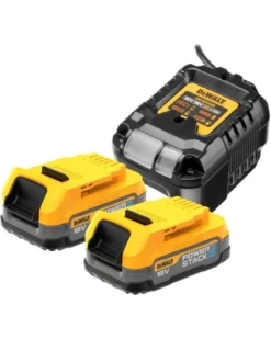 Lot de 2, batterie Dewalt Powerstack, XR 18V, 1.7ah + chargeur - DEWALT