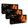 Lot de 3 boites Gants nitrile, taille XL, x50, orange - MERCATOR