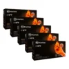 Lot de 5 boites Gants nitrile, taille L,x 50, orange - MERCATOR
