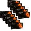 Lot de 20 boites Gants nitrile, taille XL, x50, orange - MERCATOR