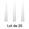 Lot de 20 buses embout rond pour cartouches - Teroson