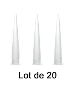 Lot de 20 buses embout rond pour cartouches - Teroson