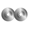 Lot de 2 disques de frein MGA D2007 adaptable VAG