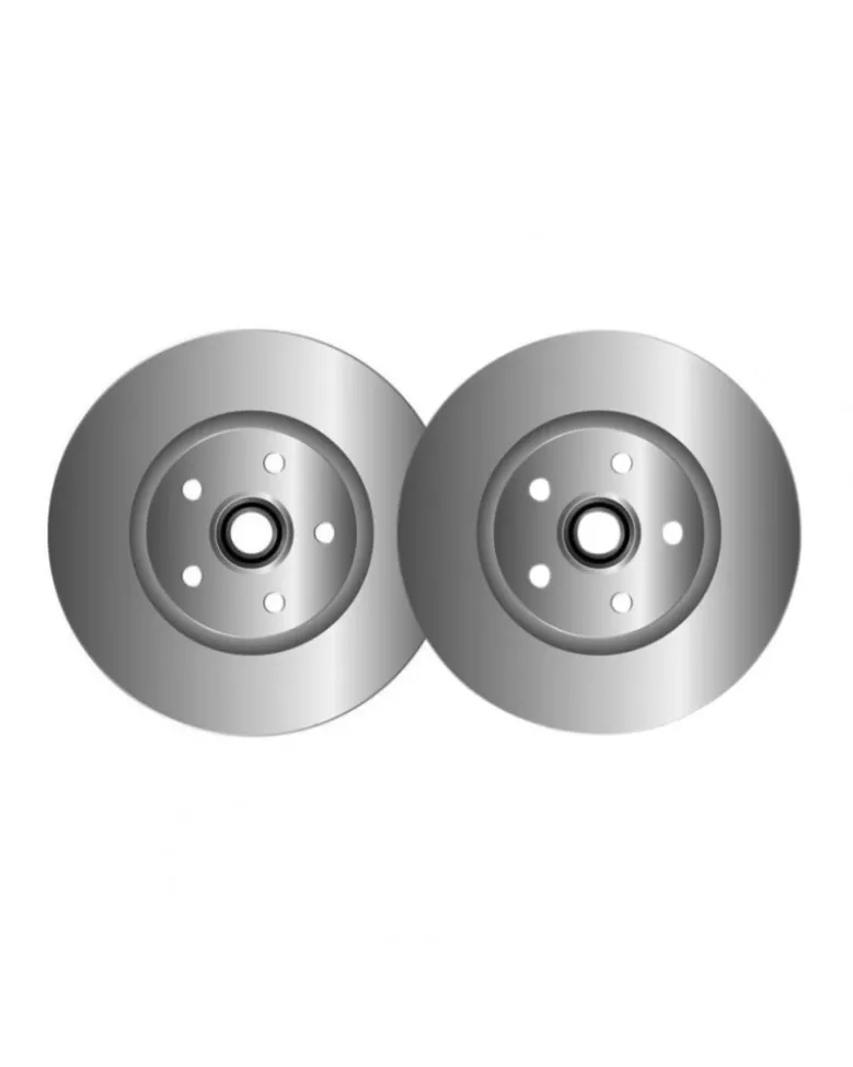 Lot de 2 disques de frein MGA D2081R adaptable RENAULT