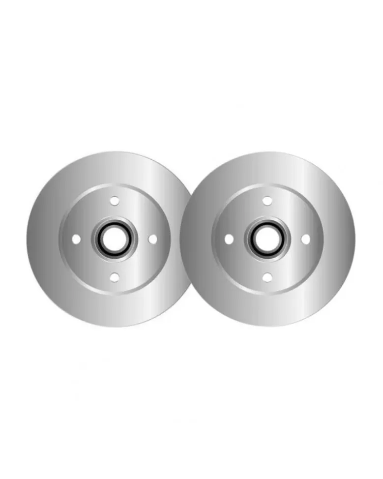 Lot de 2 disques de frein MGA D1671R adaptable PSA