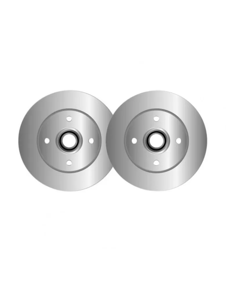 Lot de 2 disques de frein MGA D1740R adaptable CITROËN PEUGEOT