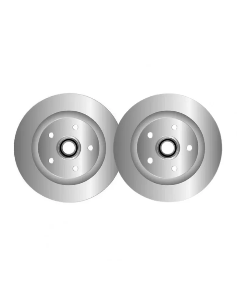 Lot de 2 disques de frein MGA D1810R adaptable RENAULT