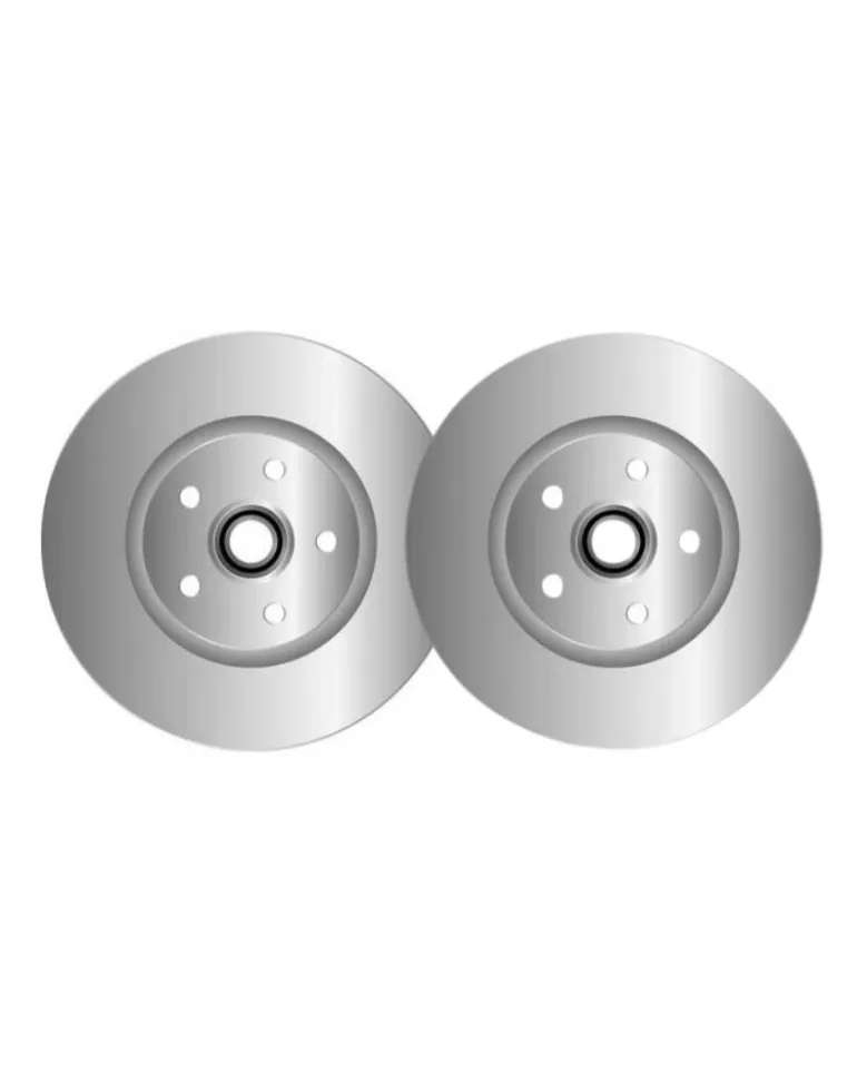 Lot de 2 disques de frein MGA D1811R adaptable RENAULT