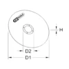 Lot de 50 disques à tronçonner, 75 mm x 1,5 mm, compatible 515.5560 - KS TOOLS