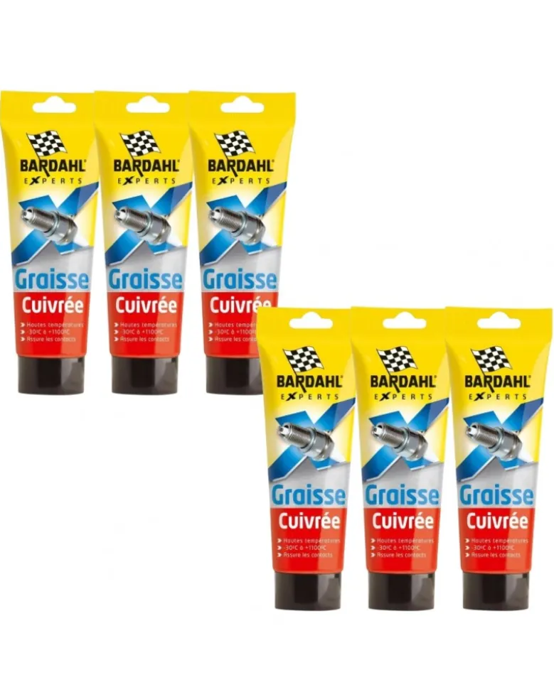 Lot de 6 Graisse cuivrée, 150g - Bardahl