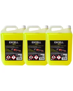 Lot de 3 Liquide de refroidissement, jaune, 5L, EXCELL -35°C - Diframa