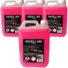 Lot de 4 Liquide de refroidissement, rose, 5L, EXCELL HDI -37°C