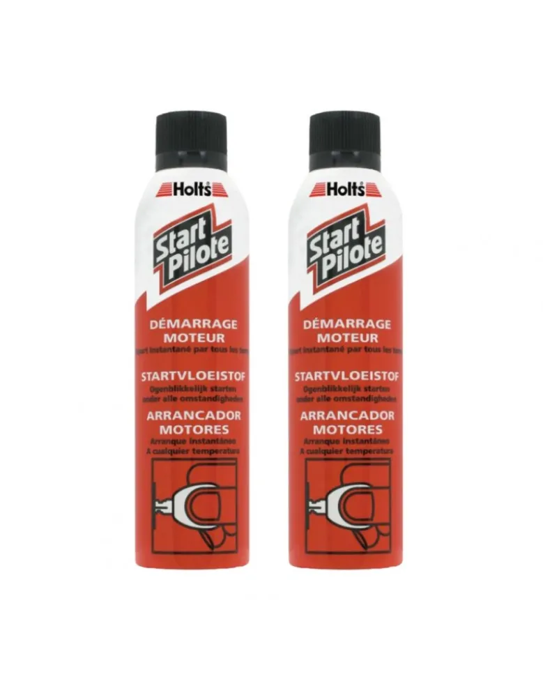 Lot de 2 Start pilote départ moteur essence et diesel 300ml - HOLTS