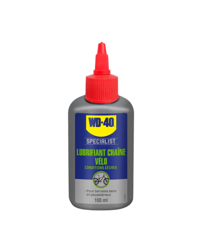 Lubrifiant chaine vélo, conditions sèches 100ml WD40