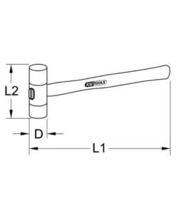 Maillet à embout nylon 340g (tête Ø35mm) - KSTOOLS