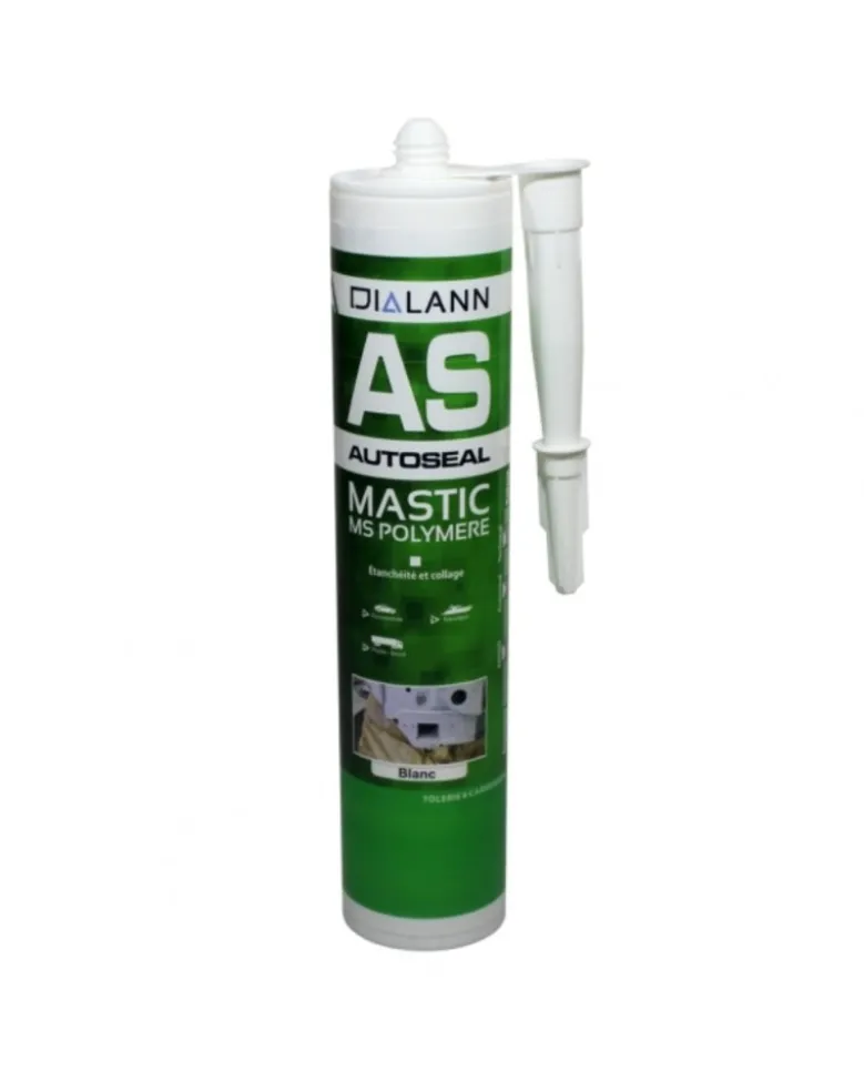 Mastic d’étanchéité, MS polymère, blanc, 290ml - Dialann
