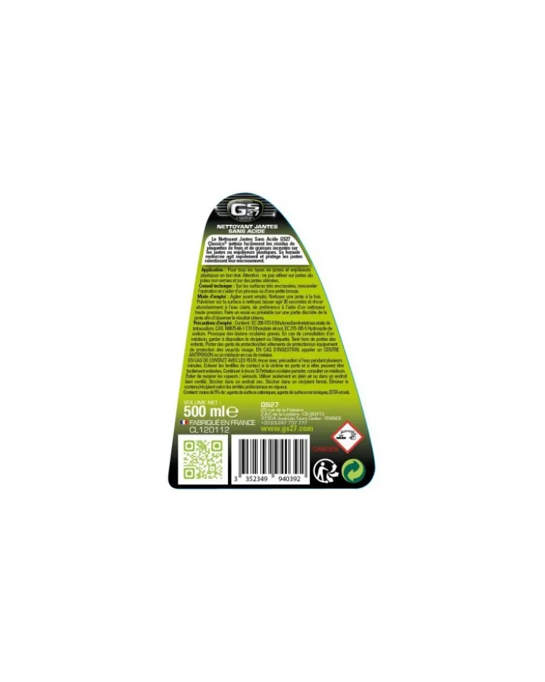 Nettoyant Jantes, sans acide, 500 ml - GS27