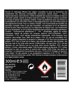 Nettoyant textile, moquette voiture, 300ml - ECOTEC