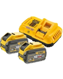 Pack 2 batteries XR FLEXVOLT 18V/54V 12ah/4ah, chargeur rapide - Dewalt