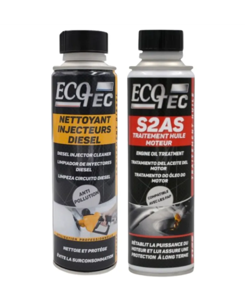 Pack contrôle technique, nettoyant injecteur diesel + traitement huile moteur - ECOTEC