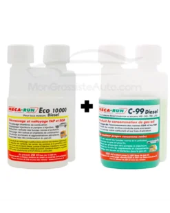 Pack décrassage Mecarun, ECO 10000 Diesel, 250 ml + C99 Diesel, 250ml