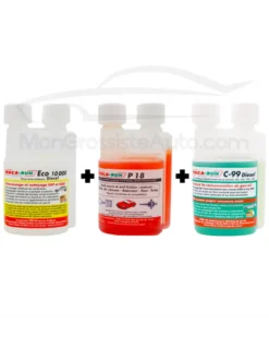 Pack Eco entretien Mecarun, ECO 10000 diesel + C99 diesel + P18 - 250ml
