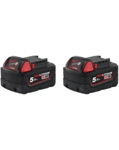 Pack milwaukee, chargeur rapide, 2x batteries M18 5ah et batterie M12 2ah