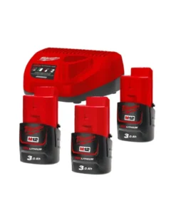 Pack NRJ, batterie milwaukee M12, 3ah, chargeur 12V