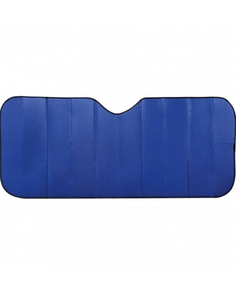 Pare-soleil voiture frontal, bleu, taille L 145x70cm - SWISSDRIVE