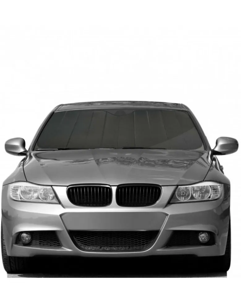 Pare-soleil voiture frontal, noir, taille L 145x70cm - SWISSDRIVE