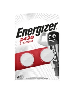 Pile bouton CR2430, lithium 3v, x2 - Energizer