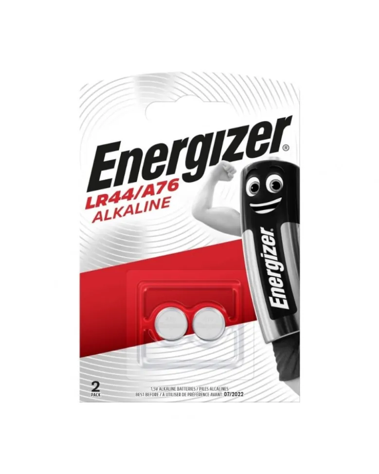 Pile bouton LR44, alcaline, 1,5 V (lot de 2) - Energizer