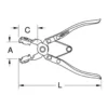 Pince à colliers clic à tête pivotante 45° KSTOOLS
