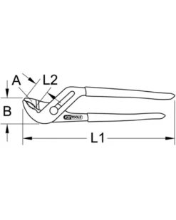 Pince multiprise, grande taille, L.330mm - Kstools