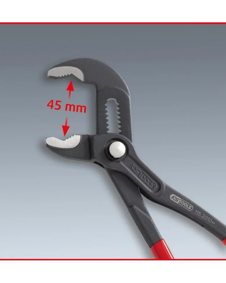 Pince multiprises, 10”, 0-45mm - Kstools