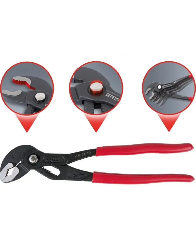 Pince multiprises, 10”, 0-45mm - Kstools
