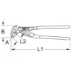 Pince multiprises, 12”, 0-55mm - Kstools