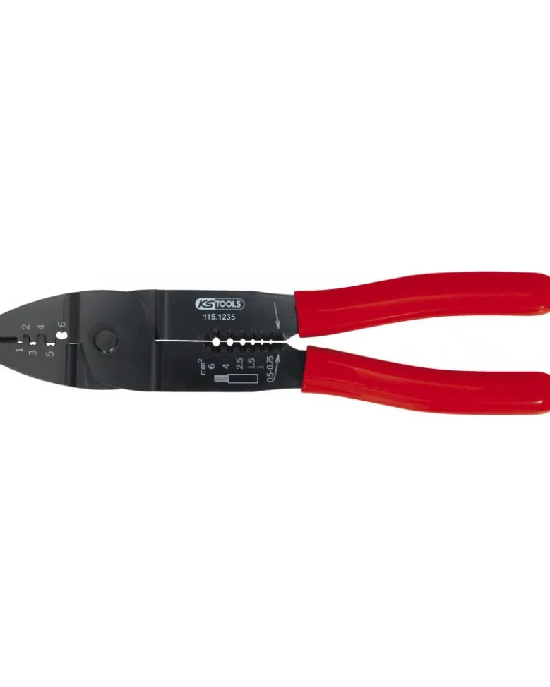 Pince à sertir pour connecteurs ouverts non isolés (115.1235) - KSTOOLS
