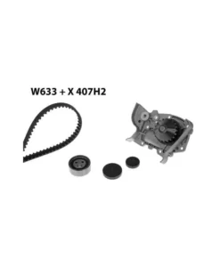 Pompe à eau + kit de courroie de distribution MGA Ref : 633K2 adaptable RENAULT
