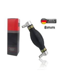 Pompette coudée 2 cotés Poire d'amorcage Carburant 8mm à clapet Durer