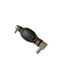 Pompette coudée 2 cotés Poire d'amorcage Carburant 8mm à clapet Durer