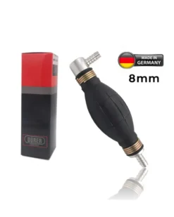 Pompette entrée coudée Poire d'amorcage Carburant 8mm à clapet Durer